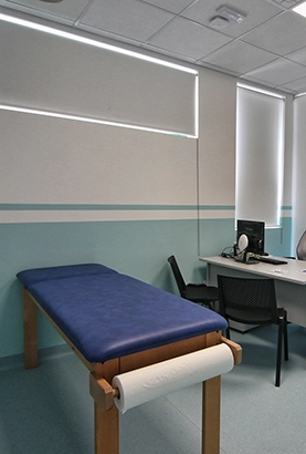 Sala per visita otorinolaringoiatrica